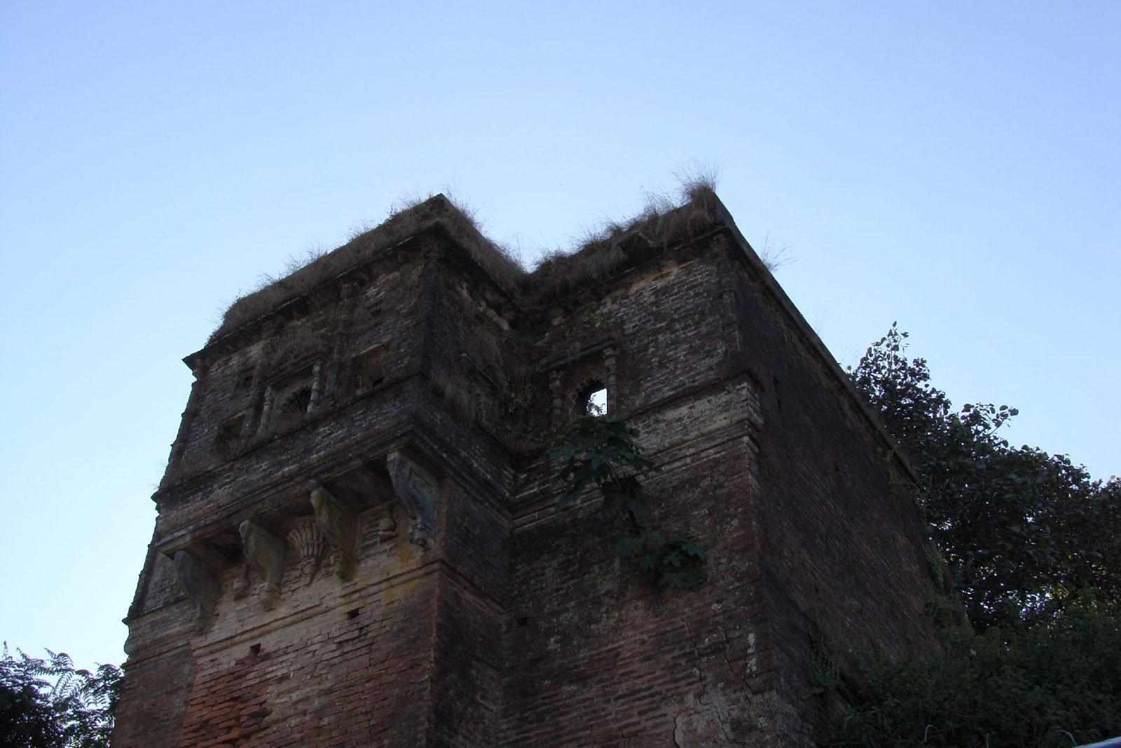 Historic stone fortress tower and ramparts of Achalgarh Fort, Mount Abu