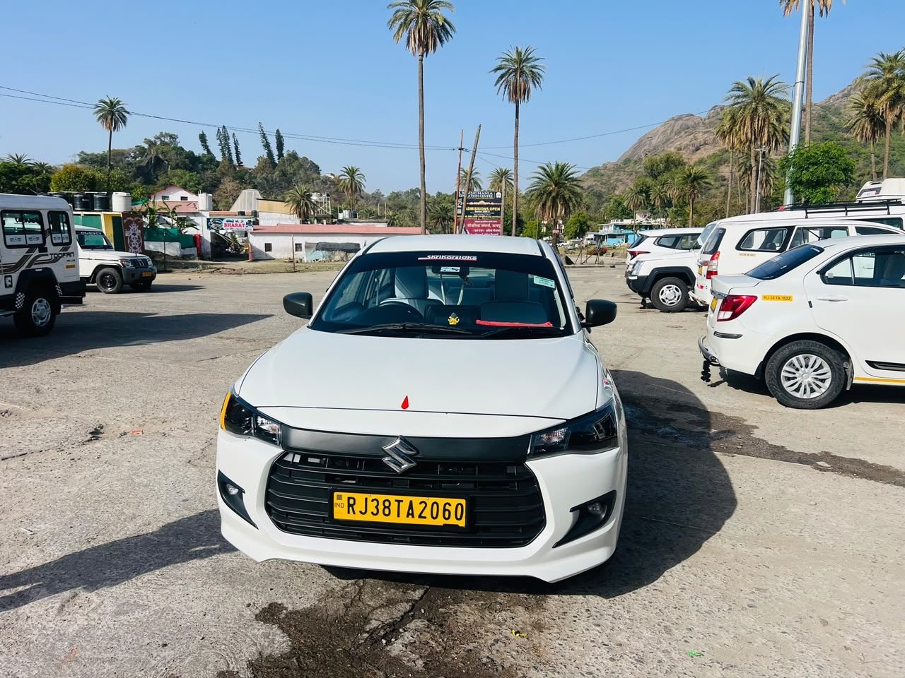 Maruti Suzuki Dzire sedan taxi in Mount Abu